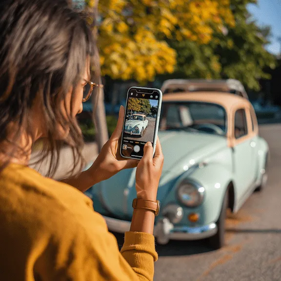 Beantworte Fragen und lade Fotos hoch